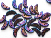 50 st Czechmates Cresent, 3x10 mm, Iris-Blue