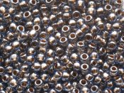 10 g 11/0 TOHO Seedbeads, Gold-Lined Montana Blue