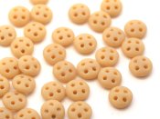 30 st Czechmates QuadraLentils, 6x2 mm, French Beige - Matte