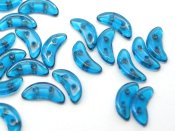 50 st Czechmates Cresent, 3x10 mm, Capri Blue