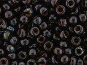 10 g 8/0 TOHO Seedbeads, Hybrid Transparent Siam Ruby-Picasso