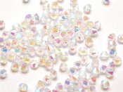 50 st Delara Crystal MC Bicone, 3 mm, Crystal 2xAB 50 st Delara Crystal MC Bicone, 3 mm, Crystal 2xAB