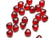 25 st Hjrtan, 6 mm, Ruby