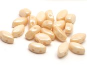 20 st Irisduo 4x7 mm, Chalk White Champagne Luster