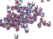 50 st Preciosa MC Bicone, 4 mm, Amethyst Opal  2xAB