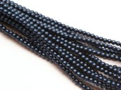 150 st 2 mm runda glasprlor i prlemor, Matte Egyptian Satin