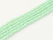 Ca 180 st Chinese Cut Beads, 1 mm, Chrysolite Opal