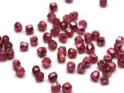 50 st Firepolished 2 mm, Crystal Rose Metallic Ice