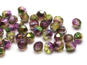 50 st Firepolished, 4 mm, Crystal Magic Orchid