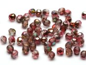50 st Firepolished, 4 mm, Crystal Magic Wine