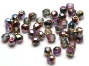 50 st Firepolished, 4 mm, Crystal Sunny Magic Royal