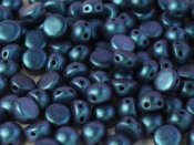 10 st 2-hls cabochoner, 6 mm, Polychrome Indigo Orchid