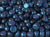 10 st 2-hls cabochoner, 6 mm, Polychrome Dark Capri Blue