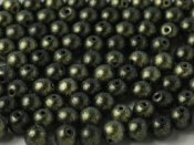 30 st runda, 6 mm, Polychrome Dark Olive