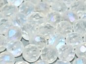 1 st Firepolished 8 mm, Crystal AB Matted