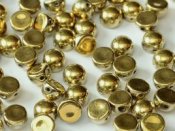 10 st 2-hls cabochoner, 6 mm, Crystal Amber Full