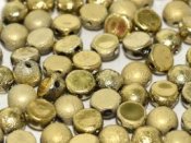 10 st 2-hls cabochoner, 6 mm, Crystal Etched Amber Full
