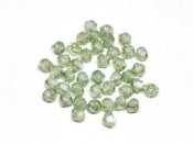50 st Preciosa MC Bicone, 4 mm, Crystal Mint Luster