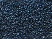 10 g 11/0 Seedbeads, Polychrome Dark Capri Blue
