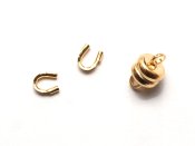 2 wireguards, 1 magnetls 6 mm, Goldplated