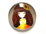 1 st Cabochon, 25 mm, Flicka 8
