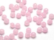 50 st facetterade rondeller, 3x4 mm, Pearl Pink