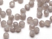 50 st facetterade rondeller, 3x4 mm, Silver