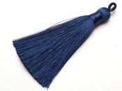 1 st Tassel, ca 80x8 mm, Marine Blue