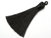 1 st Tassel, ca 80x8 mm, Black