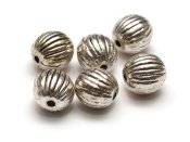 15 st metallkulor, 7 mm, Antikt silverf�rgade