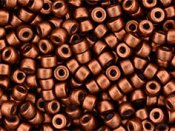 5 g Matubo Seedbeads 8/0, Matte Metallic Dark Copper