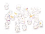 25 st Firepolished, 6 mm, Crystal AB