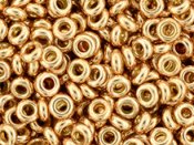 5 g Demi Round 8/0, Permanent Finish-Galvanized Gold Rose