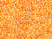 5 g Demi Round 11/0, Luminous Neon Tangerine