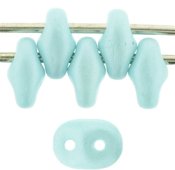 10 g Superduo, 2,5x5 mm, Powdery - Pastel Turquoise