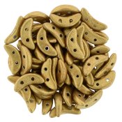 50 st Czechmates Crescent, 3x10 mm, Saturated Metallic Gold