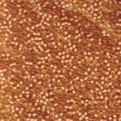 10 g 11/0 Seedbeads, Semi-matte Light Peach/Lined Amber