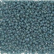 10 g 11/0 Seedbeads, Frosted Opaque Glaze Rainbow Peacock