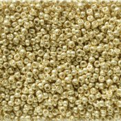 10 g 11/0 Seedbeads, Duracoat Galvanized Yellow