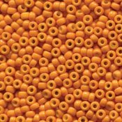 10 g 8/0 Seedbeads, Duracoat Opaque Dyed Orange