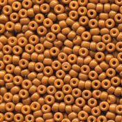 10 g 8/0 Seedbeads, Duracoat Opaque Dyed Red Brown