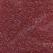 5 g 11/0 Delicas, Lined Light Cranberry AB