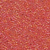 10 g 11/0 Seedbeads, Matte Transparant Orange AB