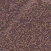 10 g 15/0 Seed Beads, Cinnamon Lined Luster
