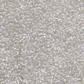 10 g 11/0 Seed Beads, Crystal Silverlined