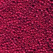 10 g 11/0 Seed Beads, Opaque Red Luster