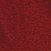 10 g 8/0 Seed Beads, Matte Transparent Ruby