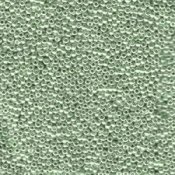 10 g 11/0 Seed Beads, Galvanized Green