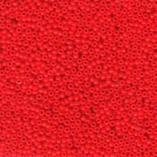 10 g 11/0 Seedbeads, Opaque Red