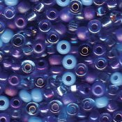 10 g 8/0 Seed beads, MIX Blue Tones